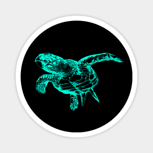 Sea Turtle (Neon) Magnet